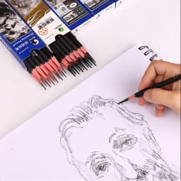 Maries Professional Sketch Pencil Drawing HB 2H B 2B 3B 4B 5B 6B 7B 8B 10B 12B 14B Soft Medium Hard Charcoal Art Stationery