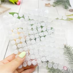 Transparent Dots Hooks and Loops Strong Self Adhesive Fastener Tape Glue Sticker for Double Sided Sewing 10/15/20/25/30/20*45mm