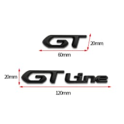 3D Car Sticker GT Logo Metal Emblem Badge Decals For 208 GT LINE 2008 E208 308 306 106 206 205 307 3008 207 508 5008