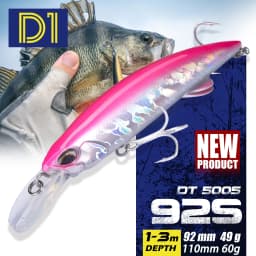 D1 Heavy Sinking Minnow Fishing Lure 92mm/49g 110mm/60g Crankbait Wobblers Trolling Artificial Hard Bait Trout Tackle
