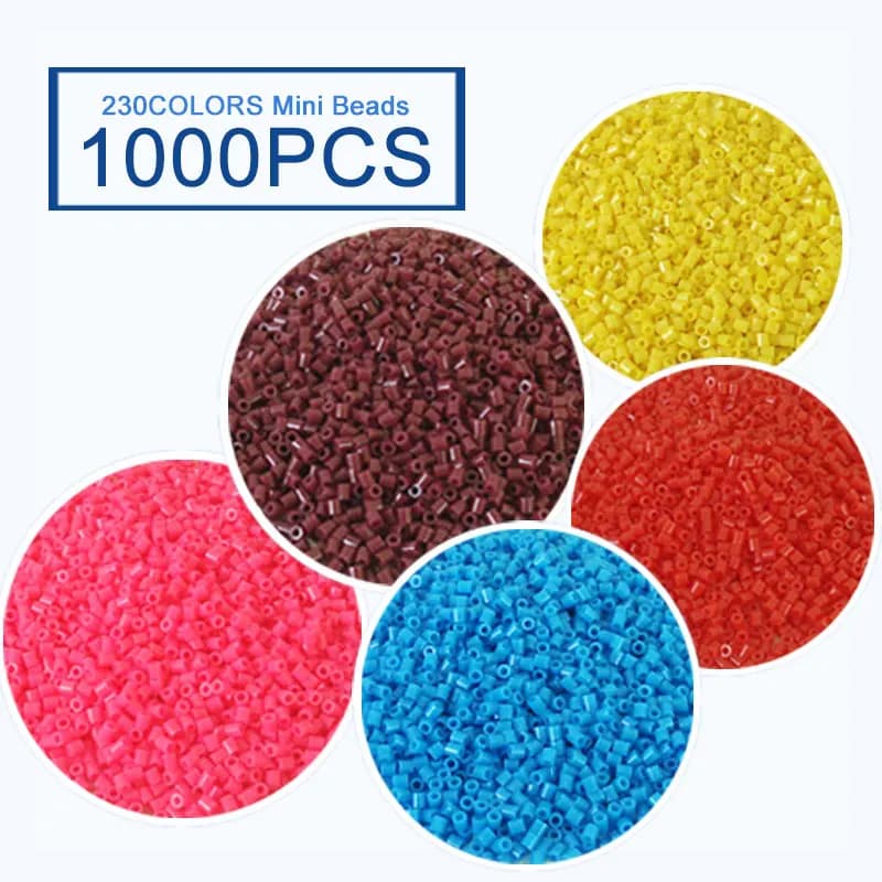 2.6mm Mini Beads 1000PCS 230colors Fuse Beads Gift Hama Beads Diy Puzzles Iron Beads High Quality
