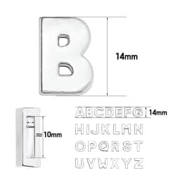 130pc/lot Hole 10mm Slide Letter DIY Slide Charm Alloy ENGLISH Alphabet Fit For 10MM Wristband Bracelet Jewelrys
