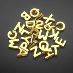 130pc/lot Hole 10mm Slide Letter DIY Slide Charm Alloy ENGLISH Alphabet Fit For 10MM Wristband Bracelet Jewelrys