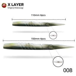 Hunthouse Official Store Soft Lure Fishing Silicone Bait 6pcs/110mm/5.3g 4pcs/150mm/14g With Rattles Pike Leurre Souple Fish