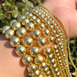 46 Style Natural Stone Bead Gold Silver Color Hematite Round Faceted Beads For Jewellery Making Bracelet Necklace 15'' Strands