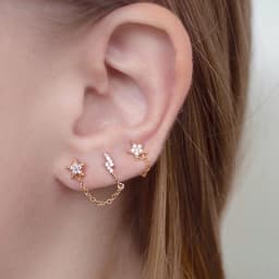 925 Sterling Silver Ear Needle Lightning Hoop Earrings For Women Girl Exquisite Pave Crystal Geometric Pendant Earrings