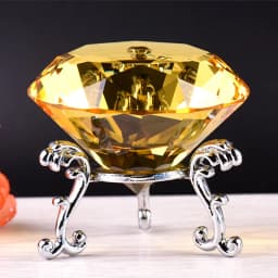 Luxurious Clear Crystal Diamond Home Decoration Craft Office Desktop Decor Glass Ornaments Wedding Party Christmas Birthday Gift