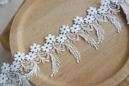 Width:6.3cm (2.52") Flower Tassel Lace Polyester Silk Lace Fabric Sewing Accessories(ss-2150)
