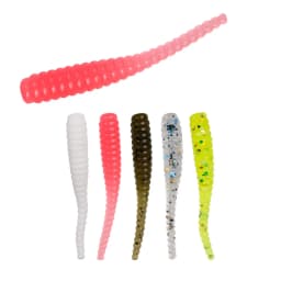 10pcs/lot Root Fishing Worm Soft Lure Artificial Silicone 0.3g/35mm Tail of needle Minnow Swimbait Jigging Pesca Bass Trout Bait