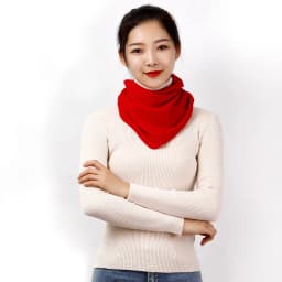 Women 160x40cm Triangle Scarf Shawl Wool Neck Warmer Solid Color Multipurpose Cowl Pashmina Female Soft Spring Knit Accessories