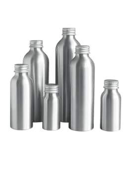 Aluminum Bottle 1oz 2oz 4/8oz 20/30/50/60/100ml/150/200/250ml,Empty Round Sliver Metal Bottle With Aluminum Cap Child Resistant