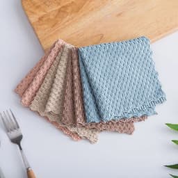 1pc Kitchen Anti-grease Wiping Rags Efficient Absorbent Microfiber Cleaning Cloth Home Washing Dish Kitchen Cleaning Towel