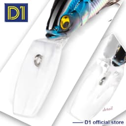 D1 Wobblers Lure Long Lip 80mm 11.5g Floating Rolling Minnow Fishing Tackle Artificial Hard Bait For Piker Bass Perch DT5013
