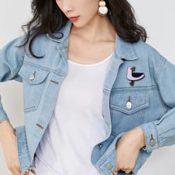 Happiness Is A Seagull with A Stolen Chip Brooch Blessed Bird Lapel Pin Cheeky Gull Cute Badge Pin Theft Accessories