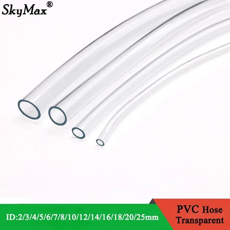 1M/3M Transparent PVC Plastic Soft Hoses High Quality Water Pump Flexible Tube 2 3 4 5 6 8 10 12 14 16 18 20 25mm Inner Diameter