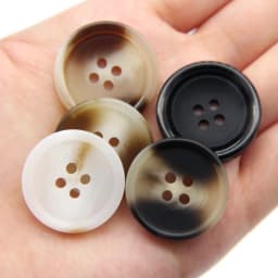 15/25/30mm Resin Imitation Horn Black Large Buttons For Clothing Sweater Suit Coat Vintage Decorations DIY Accessories Wholesale