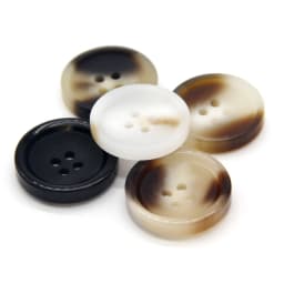 15/25/30mm Resin Imitation Horn Black Large Buttons For Clothing Sweater Suit Coat Vintage Decorations DIY Accessories Wholesale