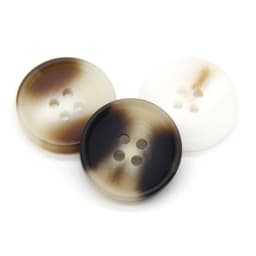 15/25/30mm Resin Imitation Horn Black Large Buttons For Clothing Sweater Suit Coat Vintage Decorations DIY Accessories Wholesale