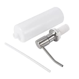 500ml Kitchen Dish Soap Dispenser Sink Soap Pump Dispenser Stainless Steel Built-in Detergent Dishwashing Liquid Container