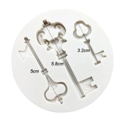 Key Silicone Mold Fondant Chocolate Sugarcraft Mould Cake Decorating Tools