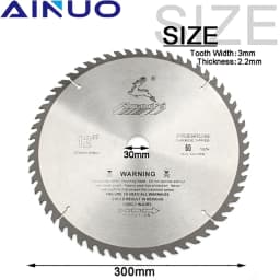 305mm Circular Saw Blade 12" Tungsten Steel Alloy Saw Blades Carbide Tipped Wood Cutter Wood Cutting Disc