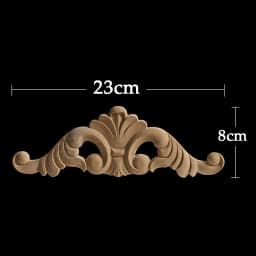 WMQE Unpainted Wood Carved Applique Beautiful Carving Decal Garden Fence for Home Furniture Wall Door Frame Cabinet Decor