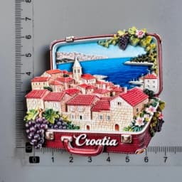 Croacia Fridge Magnet Kroatie Tourist Souvenir Mediterranean Split Trogir Hvar Trogir Magnetic Refrigerator Stickers Croatia Map