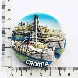Croacia Fridge Magnet Kroatie Tourist Souvenir Mediterranean Split Trogir Hvar Trogir Magnetic Refrigerator Stickers Croatia Map