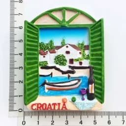 Croacia Fridge Magnet Kroatie Tourist Souvenir Mediterranean Split Trogir Hvar Trogir Magnetic Refrigerator Stickers Croatia Map