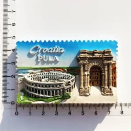 Croacia Fridge Magnet Kroatie Tourist Souvenir Mediterranean Split Trogir Hvar Trogir Magnetic Refrigerator Stickers Croatia Map