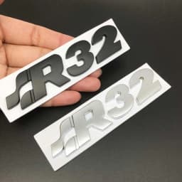 Car 3D Metal R32 Logo Sticker For GOLF 4 Golf 5mk4 mk5 r32 Car Body Trunk Emblem Badge Decal Sticker Car Styling