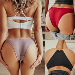 3PCS/Set Cotton Panties Lingerie Women Underwear Sexy Briefs Female Underpants Pantys Thong Panties Bikini Solid Color Tangas