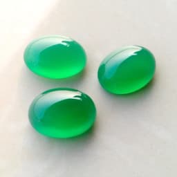 PANGEM-Sale 2pcs/lot Green Carnelian Agate Bead cabochons,10x14mm 12x16mm 13x18mm 15x20mm,Oval Gem Stone Cabochon Ring Face