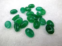 PANGEM-Sale 2pcs/lot Green Carnelian Agate Bead cabochons,10x14mm 12x16mm 13x18mm 15x20mm,Oval Gem Stone Cabochon Ring Face