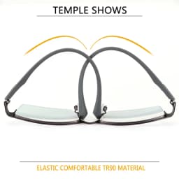 New Sun Photochromic Myopia Eyeglasses Optical Men Student Finished Myopia Eyewear Prescription Glasses Frame Half Rim -1.0 -4.0
