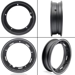 sclmotos- 10 inch Scooter Motorcycle rims Case for Piaggio Aluminum Wheel Rim with Nut,Oring and Inflating Valve Racing