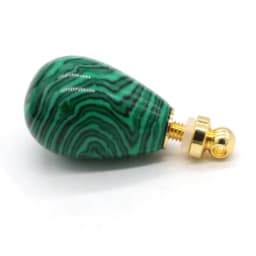 Natural Gem Stone Essential Oil Diffuser Perfume Bottle Pendant Crystal Agates Round Drop Shape Charms for DIY Necklace Jewelry