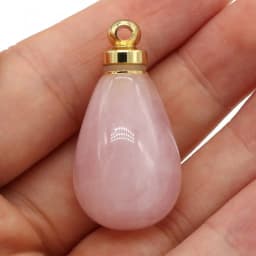 Natural Gem Stone Essential Oil Diffuser Perfume Bottle Pendant Crystal Agates Round Drop Shape Charms for DIY Necklace Jewelry