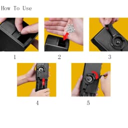 VULPO Airsoft Paintball M4 BB Speed Loader 1000 Rounds Hand Crank Quick Loader AK MP5 G36 Magazine Speed Loader Adapter