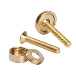 8pcs Brass Screw Cap Circle Decorative Nail Antique Pure copper Decorative Nail Mirror Fixing Screws Cover Self-tapping Screws