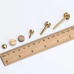 8pcs Brass Screw Cap Circle Decorative Nail Antique Pure copper Decorative Nail Mirror Fixing Screws Cover Self-tapping Screws