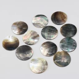 5pcs Natural Black Shell Round Mother of Pearl Shell Beads Charm Pendant for Jewelry Making DIY Necklace Earring Women Gift