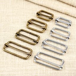 20pcs/lot Metal Square Ring Buckles Strap Slider Adjuster for Bags Garment Leather Accessories DIY Needlework