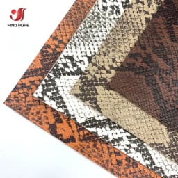 Snakeskin Pattern PU Faux Leatherette Sewing Fabric Vinyl Synthetic DIY Craft Brooch Bag Bow Craft Making Shoes Decor Material
