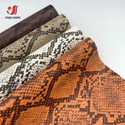 Snakeskin Pattern PU Faux Leatherette Sewing Fabric Vinyl Synthetic DIY Craft Brooch Bag Bow Craft Making Shoes Decor Material