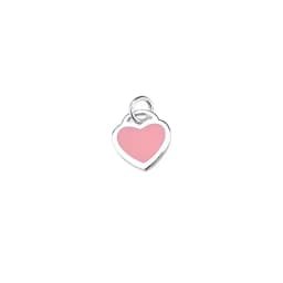 925 Sterling Silver Peach Heart Necklace Blue Heart Pink Heart Pendant women's necklace hand woven jewelry DIY accessories coupl