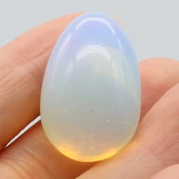 Wholesale Natural Stone Easter Colored Egg Shape Home Decoration Opal Reiki Healing Crystal Ornaments Polished Gems 20x30mm 1PC