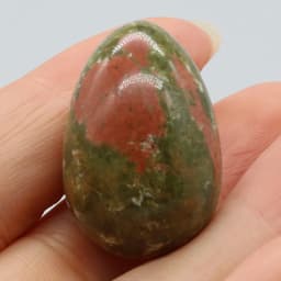 Wholesale Natural Stone Easter Colored Egg Shape Home Decoration Opal Reiki Healing Crystal Ornaments Polished Gems 20x30mm 1PC
