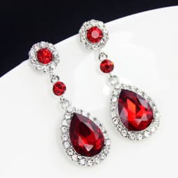 New Crystal Long Hanging Earrings for Women Water Drop Personality Luxury Drop Earrings Wedding Ear Jewelry Bijoux Femme Luxe
