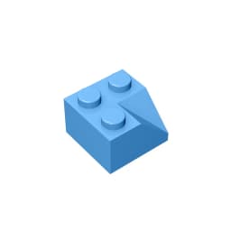Gobricks GDS-721 Slope brick2x2 45 Roof tiles with concave slope compatible with lego 3046 children's DIY Educational